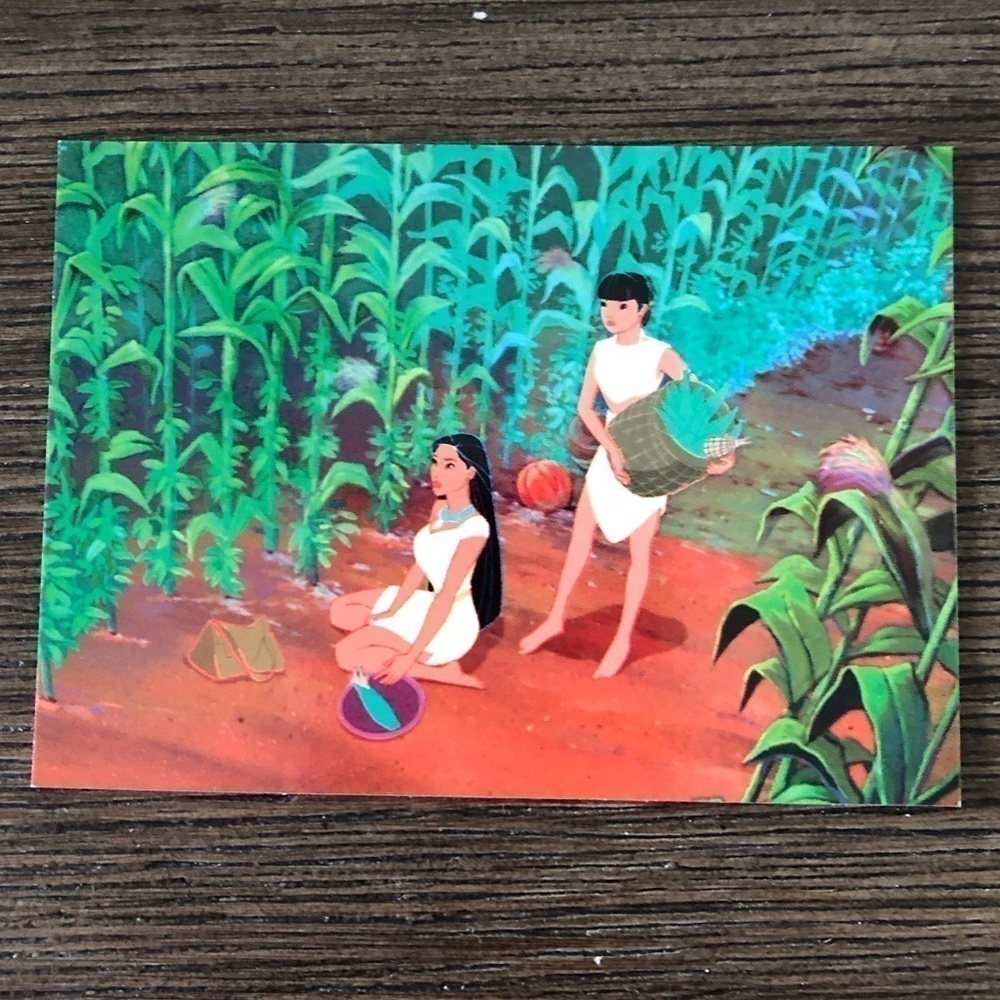 Disney: ’95 Pocahontas movie trading card: “A Forbidden Meeting” #28